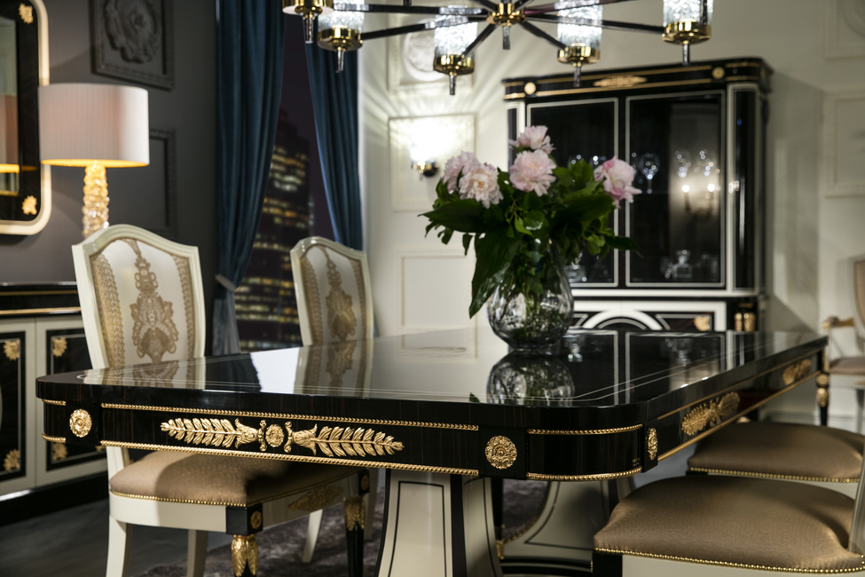 BÀN ĂN CỔ ĐIỂN CHỮ NHẬT MALMAISON